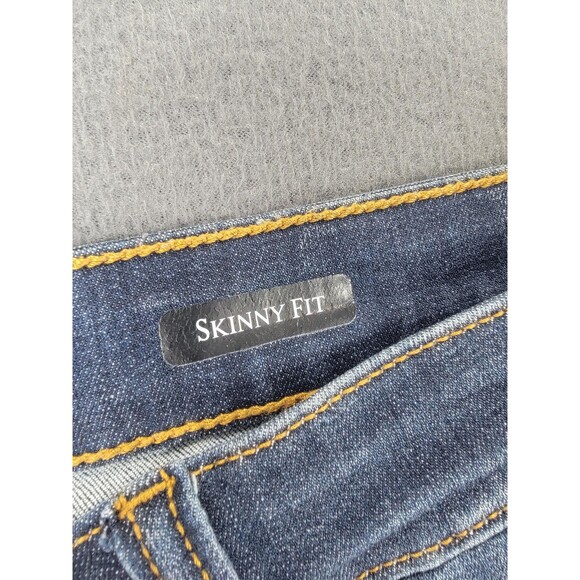 Judy Blue Jeans Womens 15/32 Dark Wash Skinny Fit Raw Hem Stretch JB82201DK - Picture 10 of 14